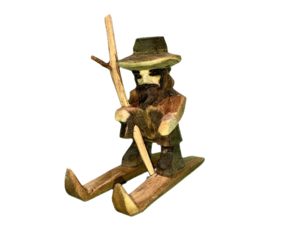 Krakonoš dřevěný na lyžích 6 cm