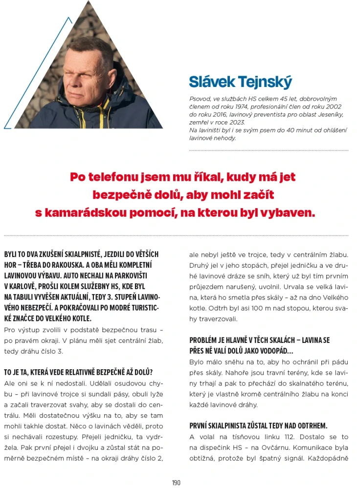 Laviny v Česku