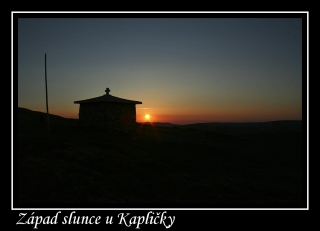 Magnet z fotografie - Západ slunce u Kapličky