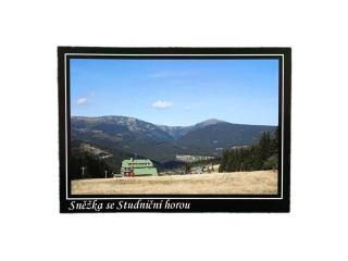 Magnet z fotografie - Sněžka se Studniční horou
